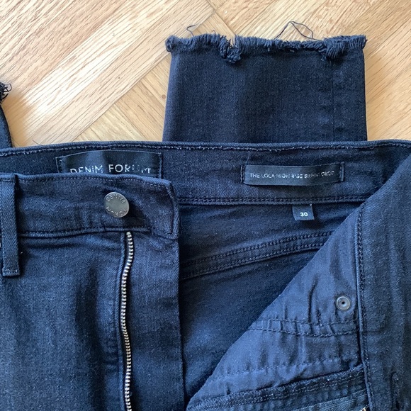 Denim Forum The Lola High Rise Skinny Crop - Picture 2 of 4